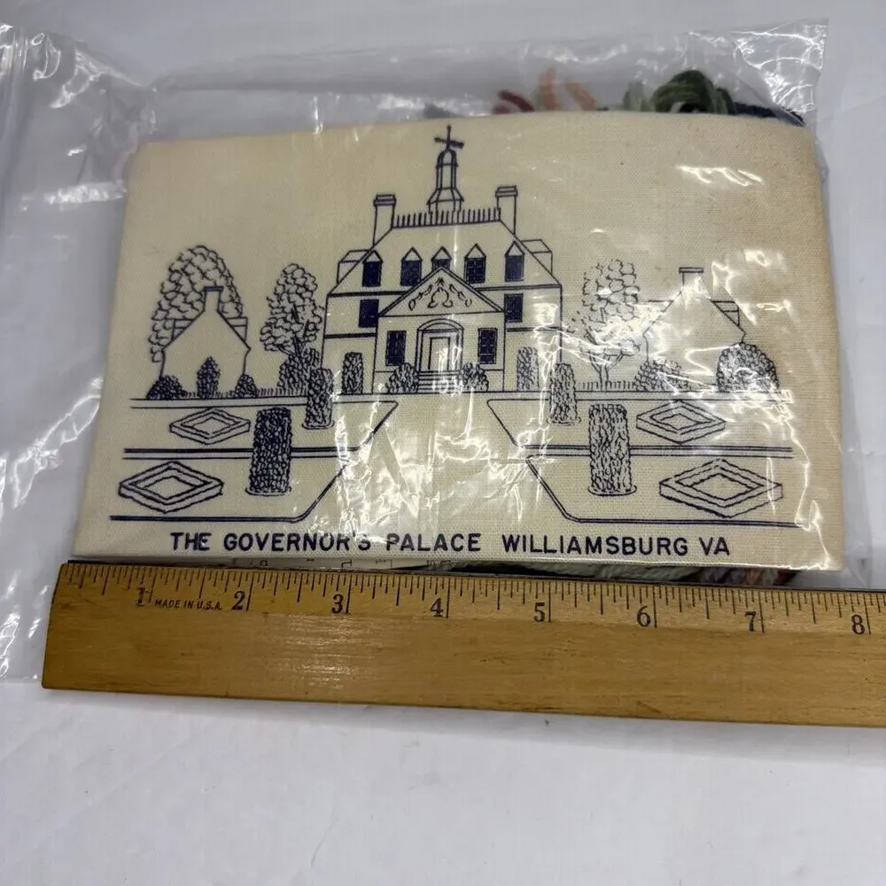 Governor's Palace Colonial Williamsburg VA Crewel Kit New Open Retro 1976